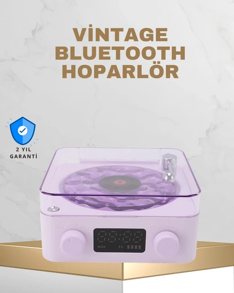 Retro Pikap Tasarımlı Bluetooth Hoparlör – Projektörlü Şarjlı Lamba ürün görseli 1