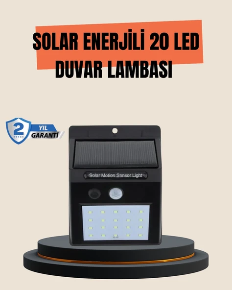 4 Modlu Solar LED Bahçe ve Garaj Lambası ürün görseli 1