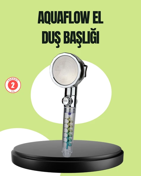 Basınçlı El Duşu Başlığı – Döner Pervaneli, Göz Kamaştıran Yağmur Etkisi ürün görseli 1
