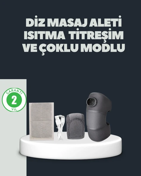 Isıtmalı Titreşimli Diz Masaj Cihazı 3D Rezonans Teknolojili ürün görseli 1