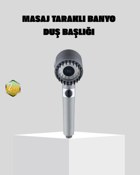 Yüksek Basınçlı Masajlı Duş Başlığı Su Tasarruflu ürün görseli 1