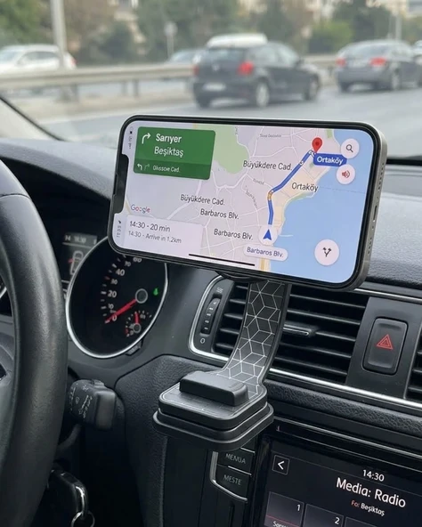 Dashboard Manyetik Telefon Tutucu Ayarlanabilir Telefon Standı ürün görseli 1