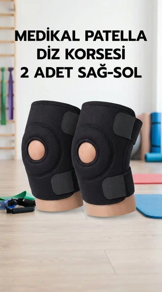 Çift Taraflı Patella Destekli Menisküs Ağrısı İçin Spor Dizlik ürün görseli 1