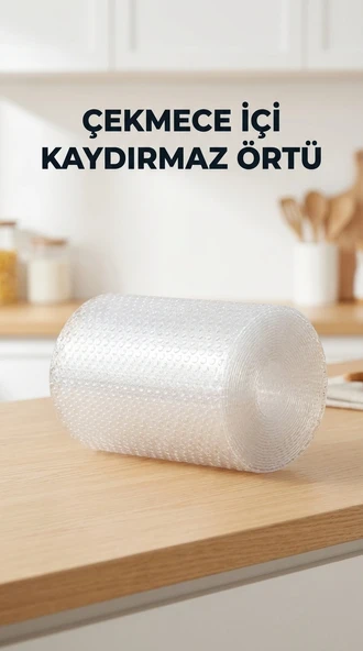 Mutfak Şeffaf Kaydırmaz PVC Raf Örtüsü 45x300 cm Dolap İçi Koruyucu ürün görseli 1
