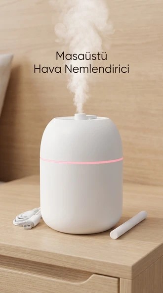 Hava Nemlendirici 220ml Buhar Makinesi oda ortamında kullanılmak üzere uygun ürün görseli 1