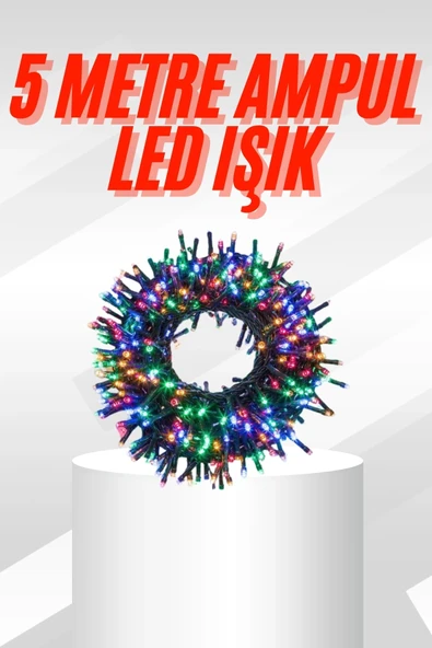 Karışık Renk Pilli Led Işık Çok Fonksiyonlu Enerji Tasarruflu 5 Metre ürün görseli 1