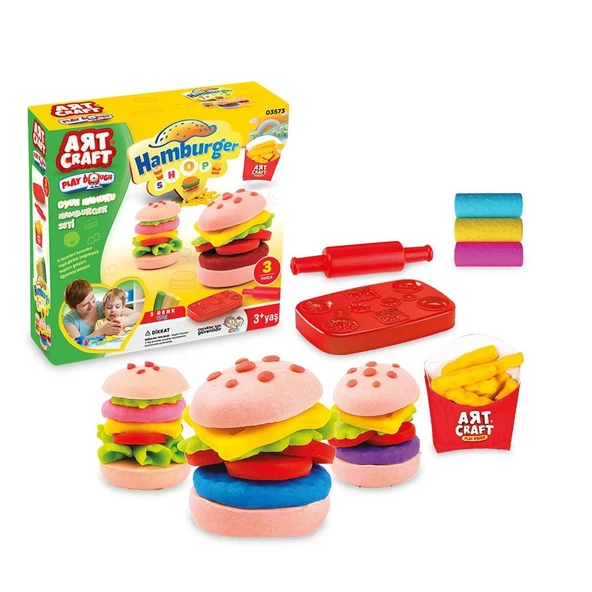 03573 , Hamburger Set Oyun Hamuru 150 gr / +3 yaş - Resim 4