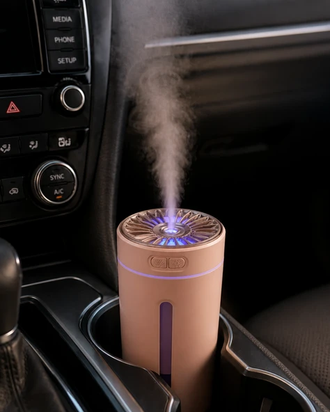 5 Esans Hediyeli RGB Işıklı Şarjlı Hava Nemlendirici Aroma Difüzörü ürün görseli 1