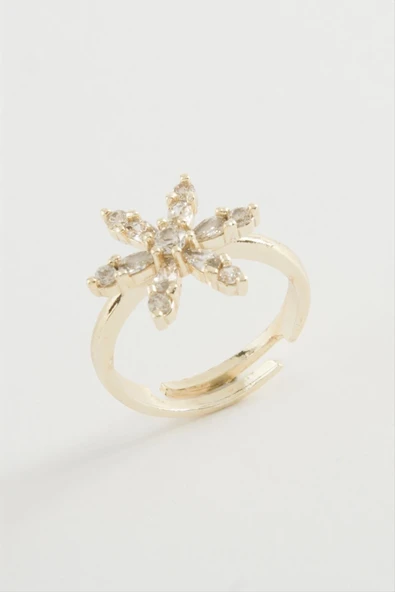 Lotus Zirkon Taşlı Yüzük ürün görseli 1