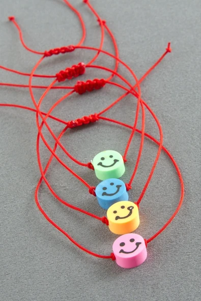 Emoji Makrome İp Bileklik ürün görseli 1