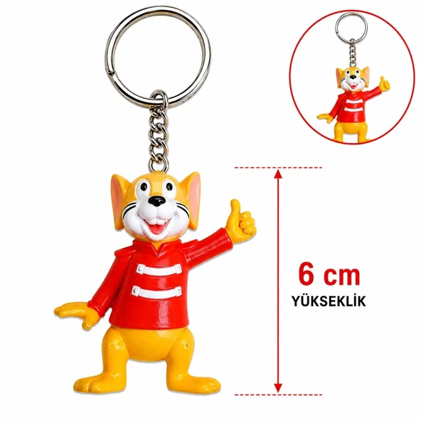 Sevimli Fare Figürlü Anahtarlık 6 Cm ürün görseli 1