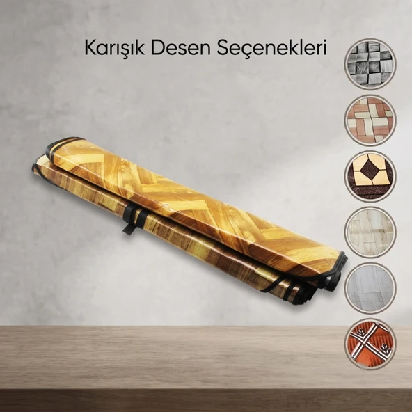 Zemin Koruyucu Soba Muşambası - 100x115 cm - Biyeli Kenar ürün görseli 1