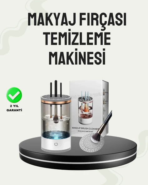 USB Şarjlı Kompakt Makyaj Fırçası Temizleme Makinesi ürün görseli 1