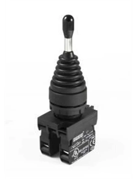 Emas CP101DJ20 CP Serisi Plastik 1NO+1NO Joystick Kalıcı 2 Pozisyonlu 22 mm Buton ürün görseli 1