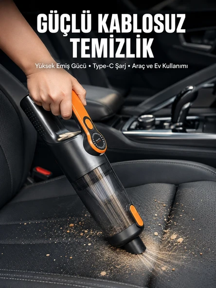Kompakt Kablosuz Süpürge Güçlü Çekiş ve Düşük Ses Seviyesi ürün görseli 1