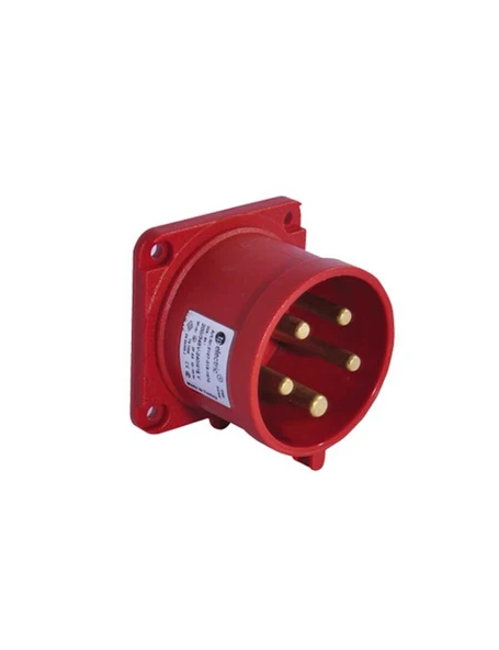 Tp Electric 3105-319-1670 5X16A CEE Norm Düz Makine Fişi 70X70 Vidalı IP44 ürün görseli 1