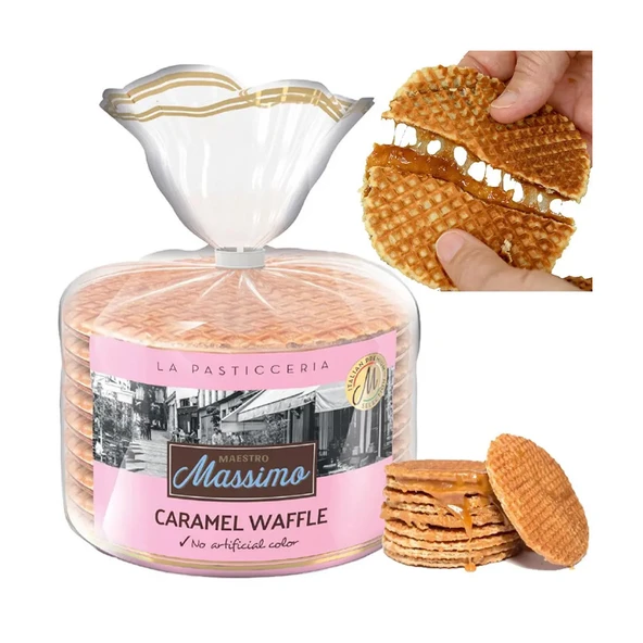 Maestro Massimo Caramel Waffle 252 gr 6 lı - Resim 2