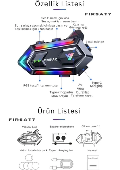 V20 MAX İNTERCOM - Resim 5