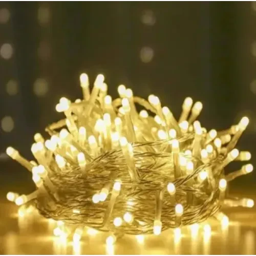 10m 100 Led Damla Uçlu Gün Işığı Şeffaf Kablo ürün görseli 1