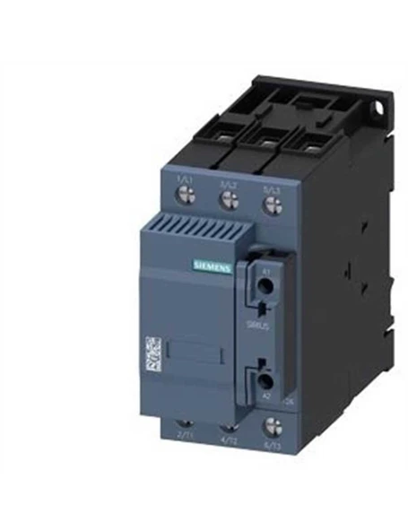 Siemens 3RT2637-1AP03 Kondansatör Kontaktörü 75kVAr 230VAC Bobin Gerilimi 400V Şebeke Gerilimi 1NO+1NC Vida Bağlantılı S2 Boy 3 Kutuplu AC-6b ürün görseli 1