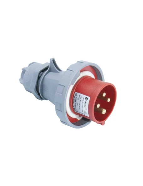 Tp Electric 3123-301-1600 4X16A CEE Norm Düz Fiş Vidalı IP67 ürün görseli 1