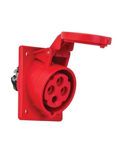 Mete Enerji 406505V 4X16A IP44 Makine Prizi -Eğik Vidalı Bağlantı 380-415 V ürün görseli 1