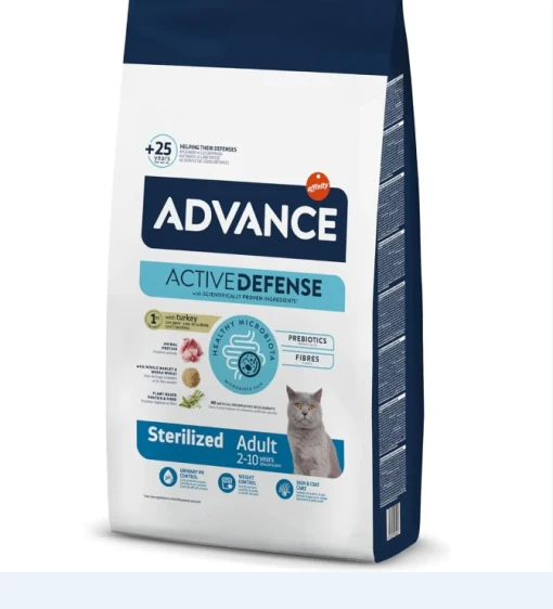 Advance Sterilised Hindili 3 kg Kısırlaştırılmış Yetişkin Kedi Maması ürün görseli 1