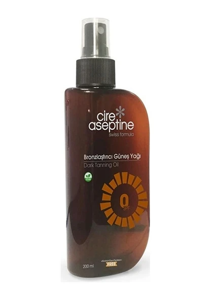 Cire Aseptine Bronzlaştırıcı Güneş Yağı SPF0 200 ml ürün görseli 1