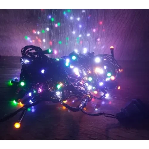 10m 100 Led Damla Uçlu Gün Işığı Siyah Kablo ürün görseli 1