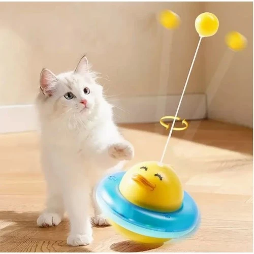 UFO Şekilli Ördek Kedi Oyuncağı ürün görseli 1
