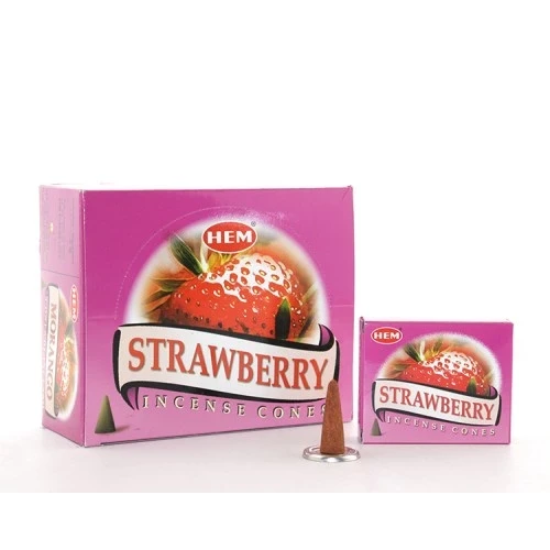 Strawberry Aromalı Konik Tütsü ürün görseli 1