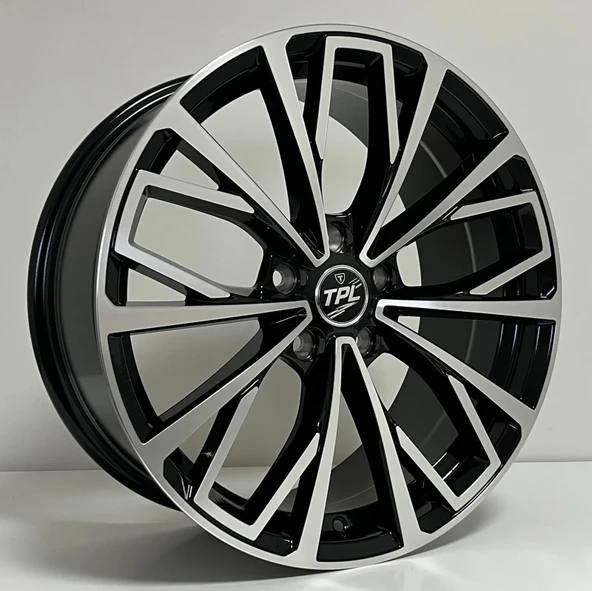 8X18 TPL-1215 5X112 ET45 66.45 BLACK MACHINED XL ürün görseli 1