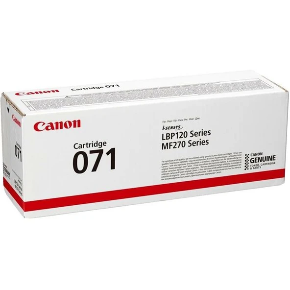 Canon CRG-071 Siyah Toner ürün görseli 1