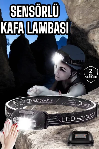 Kamp Lambası Led Işık Kafa Lambası Balıkçı Lambası Ayarlanabilir ürün görseli 1