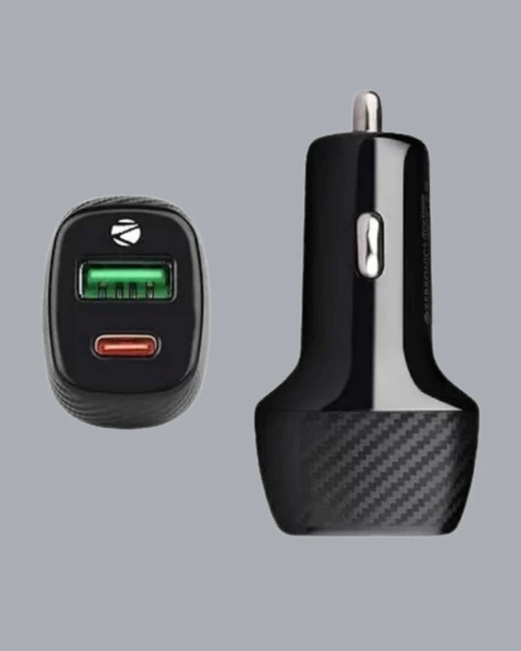 3A Güç Kapasiteli USB & Type-C Çakmaklık Şarj Adaptörü - Resim 4