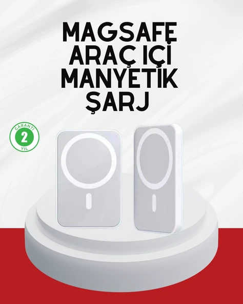 Şık Tasarımlı MagSafe Araç Telefon Tutucu Type-C Girişli ürün görseli 1