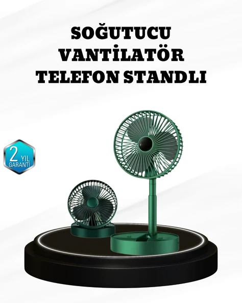 Taşınabilir Şarjlı Mini Fan – Katlanabilir Gövde, 3 Hız Kademesi ürün görseli 1
