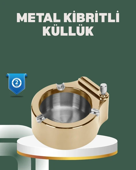 Yeniden Doldurulabilir Çakmaklı Küllük Dayanıklı Yapı ürün görseli 1