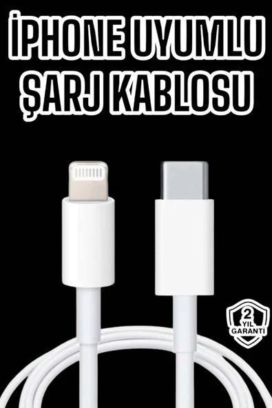 Iphone Tüm Modellerle Uyumlu Hızlı Şarj Kablosu İOS 30W ürün görseli 1