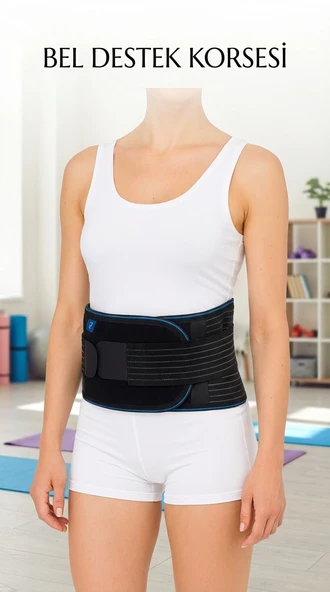 Ayarlanabilir Ortopedik Unisex Bel Destekli Çalışma Korsesi ürün görseli 1