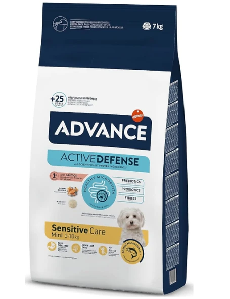 Advance Mini Sensitive Somonlu 7 kg Küçük Irk Yetişkin Köpek Maması ürün görseli 1