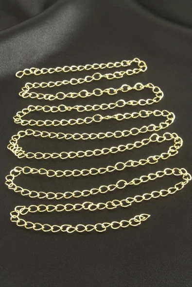 4 mm Oval Zincir 1 metre ürün görseli 1