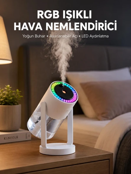 Gökyüzü Projektörlü Buhar Makinesi Ev Ofis ve Araç Uyumlu Yeni Nesil ürün görseli 1