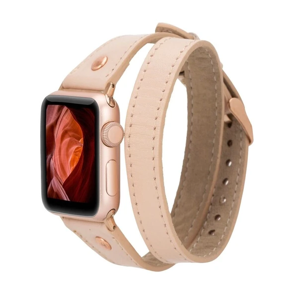 Apple Watch Uyumlu Deri Kordon 42-44-45mm Slim DT RT NU1 ürün görseli 1