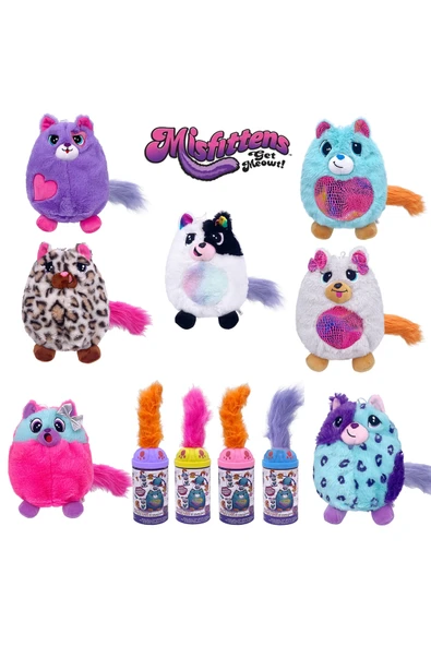 Wolawood Misfittens Kutudan Çıkan Sürpriz Peluş Tavşan Kedi Oyuncakları Tatlı Koleksiyonluk Sevimli Figür Set ürün görseli 1