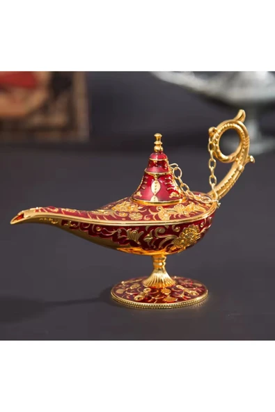 EXENET Swaroski Taşlı Alaaddin Sihirli Lambası Lüks, Zarafet, İhtişam ve Büyünün Buluştuğu Özel Biblo Dekor ürün görseli 1