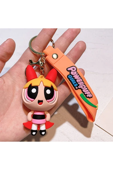 Wolawood Powerpuff Girls Kızları & Biblo Dekor Asmalı Anahtarlık Çanta Süsü & Megaboy Hediyelik Aksesuar ürün görseli 1