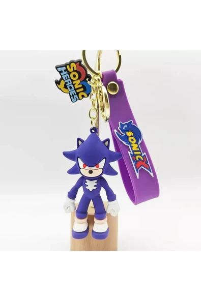 Bade Hediyelik Süper Sonic Kirpi Sonik Mor Anahtarlık Ve Çanta Aksesuarı ürün görseli 1