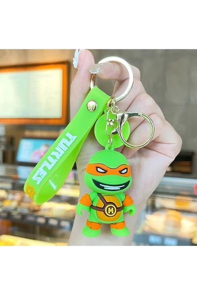 Bade Hediyelik Ninja Kaplumbağalar Michelangelo Anahtarlık Ve Çanta Aksesuarı ürün görseli 1