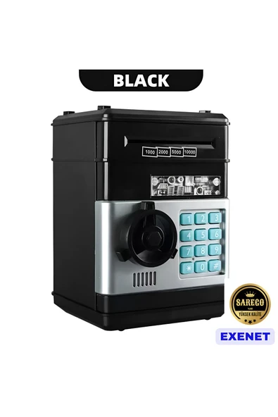 EXENET Şifreli ATM Kumbara Elektronik Para Kasası Çocuklara Güvenli Eğitici Oyuncak Bankamatik Özel Hediye ürün görseli 1